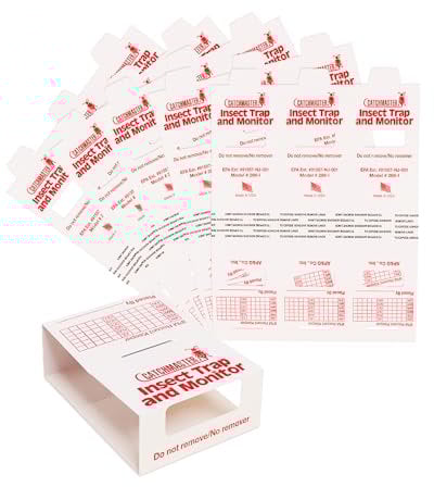 Catchmaster Silberfischfalle 15x 288i - 100% Giftfrei - Mittel gegen Silberfische mit Starkem Kleber - Für Haushalte mit Kindern & Haustieren - Effektiv gegen Papierfischchen zur Befallskontrolle