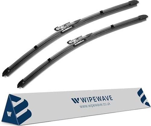 WipeWave Windscreen Wiper Blades for BMW 1 Series 2003-2011 Hatchback, 20 20 Front Pinch tap Enhanced Clarity, Easy Replacement