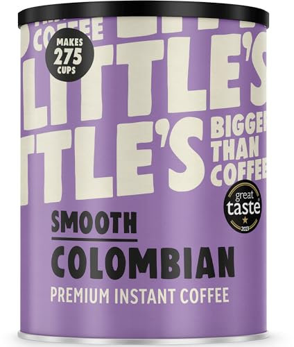 Little's Smooth Colombian Instant Coffee, 500g Tin - Premium Instant Coffee, Rich & Smooth - Vegan Friendly, Low Calories, No Added Sugar