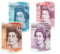 LUMOUS ROLA 4PCS MONEY TIN BOX - Sterling Bank Note -TIN Piggy Bank, Coin Tin, Cash Tin, Savings Tin, Money Can, Birthday Money, Holiday & Christmas Fund (4pcs small)