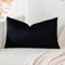 Artscope Samt Kissenbezug Kissenhülle Dekorative Dekokissen Sofakissen Lendenkissen Wurfkissenbezug Sofa Schlafzimmer 30x50cm Schwarz