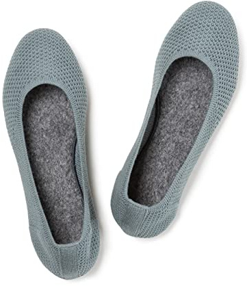 Frank Mully Damen Ballerinas Slip On Knit Kleid Schuhe Pumps Schuhe Runde Zehe, Grün, 39 EU