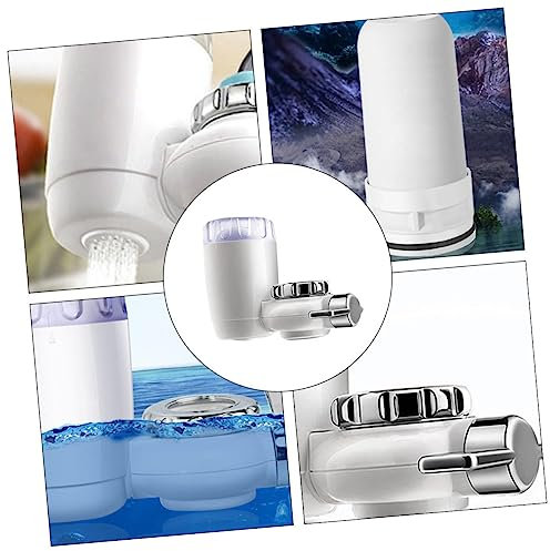 OSALADI Replacement Water Filter Faucet Filtration System for Kitchen Tap Filters Sediments Impurities Standard Faucet Mount Ceramic Filtration Material