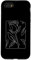 Coque pour iPhone SE (2020) / 7 / 8 Rose Fleur Abstraite Dessin Minimaliste one Line Art