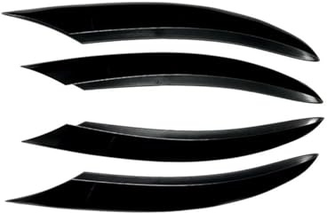 IENQBVL Frontspoilerlippe Frontstoßstangensplitter Spoiler Nebelscheinwerfer Canard Für Mercedes Für Benz C-Klasse W205 S205 A205 C205 C200 C220d C300 2018-2021 Auto-Frontspoiler(Glossy Black)