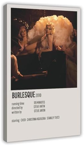 WebeRt Filmposter Burlesque (2010), Leinwand, Schlafzimmer, Dekoration, Landschaft, Büro, Raumdekoration, Geschenk, 40 x 60 cm
