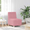 MOBCANT Sessel Rosa 55 cm Samt Wohnlandschaft Couch Couchgarnitur Schlafsofa für Wohnung Büro Schlafzimmer Hotel