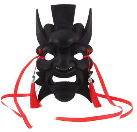CLISPEED Handgefertigte Chinesische Drama-Maske Vollgesichtsmaske Zum Selbermalen Traditionelle Karnevals- Und Cosplay-Gesichtsmaske Aus Leichtem Kunststoff FüR Theater Maskerade Und Partys