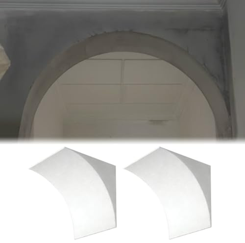 Moldes para Arcos de Puertas Kit para Paredes de Pladur, 2 Piezas de Moldura de Arco Curvada, Moldura Decorativa para Arco Redondeado, Moldura Elegante para Marco(10x10x10cm (3.9x3.9x3.9))