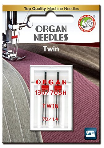 Organ Needles 5102040BL Maschinennadeln, Silber, 70/1.4 Größe, 2