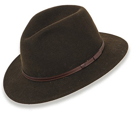 Lodenhut Jagdhut Classic mit Ledergarnitur Oliv (57)