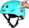 Wipeout Unisex Jugend Dry Erase Kinder-Fahrradhelm für trocken abwischbare Marker, Blaugrün, ab 8 Jahren, Türkisblau, Alter 8+