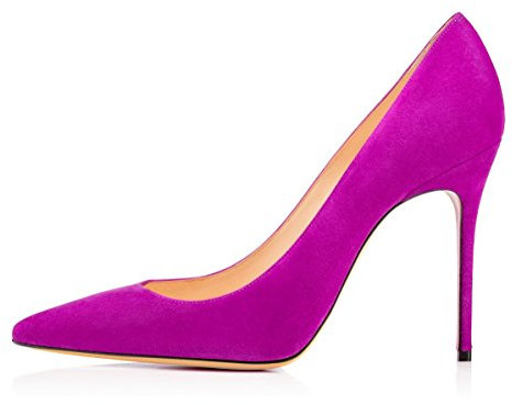 EDEFS - Donna Scarpe - Tacco A Spillo - Scarpe con Tacco Donna - Pointed Toe - Violet - Taglia EU38