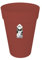 Elho Loft Urban Rund Hoch 35 - Blumentopf - Brique - Draußen - Ø 34 x H 45.6 cm