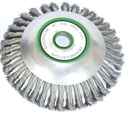 CHM GmbH Unkrautbürste Motorsense Freischneider 200 x 25,4 mm bis 3 PS geeignet