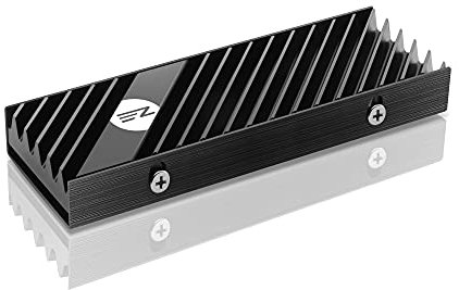 EZDIY-FAB M.2 SSD Kühlkörper 2280, Doppelseitiger Kühlkörper, Hochleistungs-Kühlkörper für PC/PS5 PCIE NVME oder SATA M.2 - Schwarz