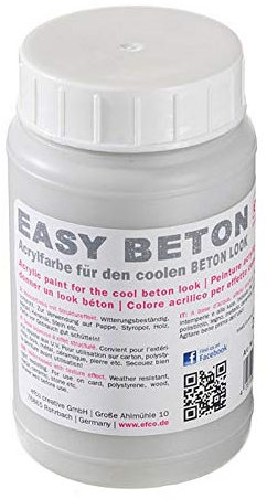 Artif Peinture Acrylique Imitation béton Gris, Flacon 200 ML, Easy Béton, Toutes Surfaces