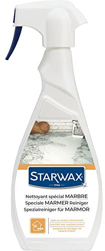 STARWAX - Nettoyant spécial marbre - Ravive sans agresser - Apte au contact Alimentaire - PH neutre - Marbres, granite, pierres bleues - Fabrication Française - 500ml