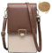 Handy Umhängetasche Leder Handytasche Kleine Crossbody Geldbörse Mini Handytasche zum Umhängen Handy Tasche für iPhone 11 Pro/11/Xs Max/XR/Xs, Samsung Galaxy S10/S9/S8/S7, Handy bis zu 6.5'' (Braun-2)