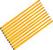 Boje Sport - 10 Gymnastikstangen für Koordinationstraining, Ausdauertraining, Sprinttraining, Slalomparcours, Trainingshilfe – 100 cm, Farbe: gelb