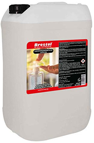 HANDDESINFEKTION Gel 25 Liter Desinfektionsmittel für Hand Haut Hände Desinfektion Händedesinfektion Desinfektionsgel Geldesinfektion gelförmig