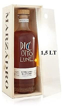 MARZADRO GRAPPA LE DICIOTTO LUNE MAGNUM 1,5 LITER IN HOLZKISTE