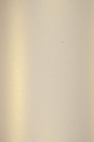 Netuno 10x Perlmutt-Hell-Gold Feinpapier DIN A5 210 x 148 mm 120g Majestic Light Gold Bastelpapier Gold glänzend Effekt-Papier metallic goldenes Glanzpapier für Weihnachten Hochzeit Geburtstag