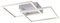 SellTec LED Deckenlampe 36x36cm, Deckenleuchte mit zwei Leuchtrahmen warmweiß | 1 Quadrat schwenkbar | 1700 Lumen Deckenpanel, Wohnzimmer Küche