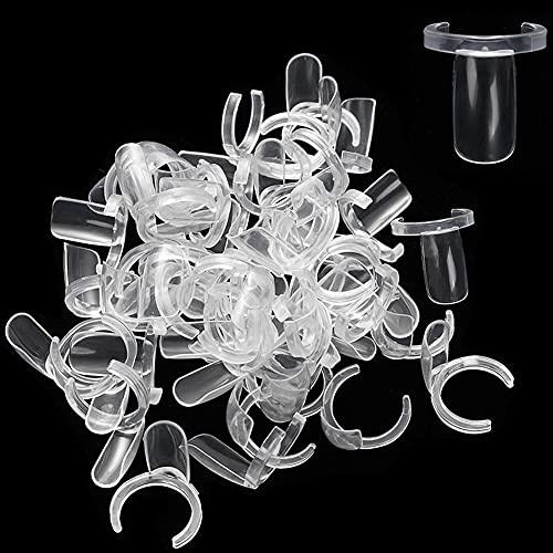 TOSSPER 50 Stücke Nagellack Display Pop Sticks Stand Practice Uv Gel Polnisch Tipps Halter Ring Board Salon Farbe Maniküre Werkzeug