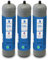 BELLEROFONTE Bouteille Co2 pour gazeur 600 g jetable raccord M11 x 1 pour distributeurs - gazeurs eau pétillante, récipient en acier N° 3 bouteilles