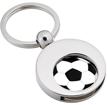 Jadani Schlüsselanhänger 'Goal' mit Einkaufswagenchip Fussball