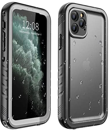 SPORTLINK Waterproof Case for iPhone 11 Pro Black | Full Body, Underwater, Rugged, Heavy Duty, Shockproof, Dustproof, with Built-in Screen Protector, 5.8 Inch