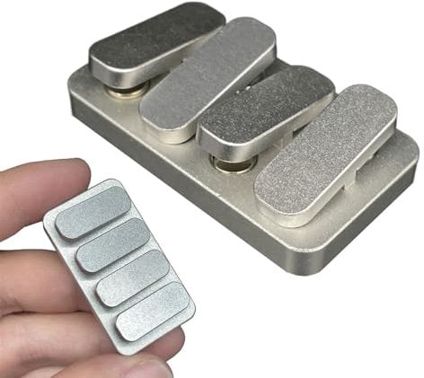 Metal 4 Keys Piano Keys Fidget Clicker EDC Fidget Slider Adult Metal Fidget Toys ADHS Tool Anti-Angst Stress Relief Toys Office Desk Toys