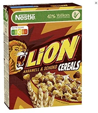 Nestle Lion Cereals Karamell Und Schoko Cerealien Mit Vollkorn - Cornflakes 400 Gramm 1 Stück
