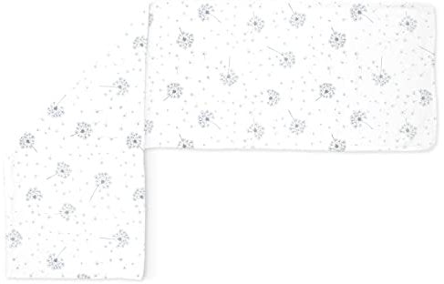 Amilian Seitenschläferkissen Bezug; Stillkissenbezug: ca. 150 x 40 cm für Lagerungskissen; 100% Baumwolle; Pillow Cover; Ersatzbezug; abnehmbar und waschbar Pusteblume Weiß