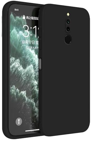 Topme Coque pour Redmi 8 (6.22 inches) Etui Housse, Protecteur de Peau en Silicone TPU - Le Noir