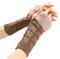 Handschuhe Ohne Fingerkuppen, Warme Warmer Fingerhandschuhe Touchscreen Fingerlos Wollhandschuhe Unisex Baumwollhandschuhe Paar Fleece Handschuhe Armstulpen Handschuh Fingerlose