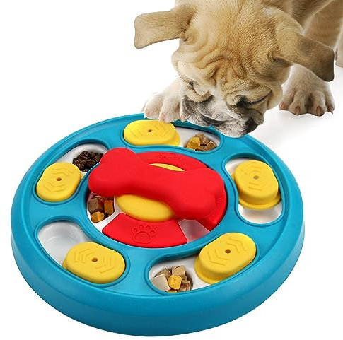 Jouets pour Chiens, Distributeur de Nourriture, Puzzle interactif Chien, Smart Jeu Intelligence Chien, Chien Jouet éducatif, Convient Aux Petits et Moyens Chiens
