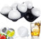 6cm/2.4'' Ice Ball Mold, Big Large Silicone Round Sphere Ice Cube Tray Moulds with Lids, BPA Free - 2Packs
