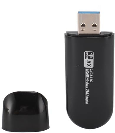 WiFi 6 Adapter, USB3.0 AX 1800Mbps Dual Band WiFi Adapter, High Speed WiFi Adapte Supports 802.11ax, Compatible for Windows 11 10, for Desktop PCs and Laptops