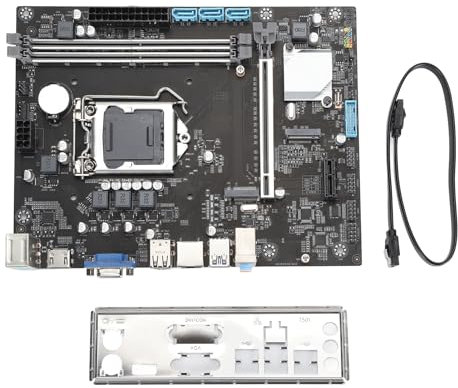 LGA 1151 Motherboard, Dual Channel DDR4 SATA 3.0 Gigabit Network Desktop Motherboard HD VGA Output for Computer