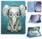 BYCeKe for Samsung A9 Tablet Case 8.7 inch 2023 (Models: SM-X110/ SM-X115/ SM-X117) Slim PU Leather Samsung A9 Case Smart Flip Galaxy Tab A9 Cover Stand with Auto Wake/Sleep Pen Holder,Doctor Elephant