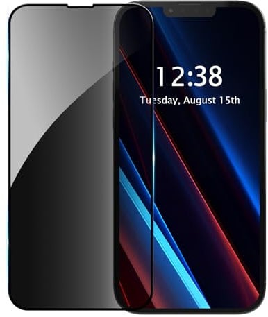 GANGANPRO 1 Pack Privacy Screen Protector Compatible with iPhone 11 Pro Max/XS Max,HD Black 9H Hardness,Coverage Anti Spy Private Tempered Glass