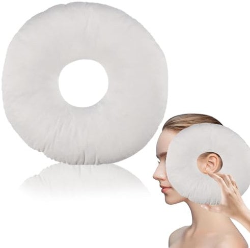 Funmo Piercing Kissen mit Loch Donut Kissen für Ohr Gegen Ohrenschmerzen Piercing Kissen Ohrkissen Ohrlochkissen Sleepingring für Seitenschläfer zur Schmerzlinderung im Ohr Kissen Seitenschläfer