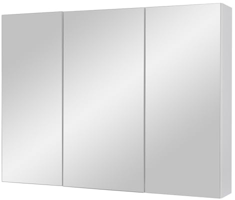 Lomadox Badezimmer Spiegelschrank Spiegel Badspiegel 80cm in weiß