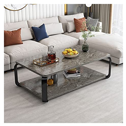 HASMI Couchtisch Couchtisch, einfacher moderner Wohnzimmer-Teetisch, kreativer Teetisch, kleine Wohnung, multifunktionaler einfacher Kleiner Tisch, Esstisch Kaffeetisch(Color:B,Size:100 x 48 x 43 cm)