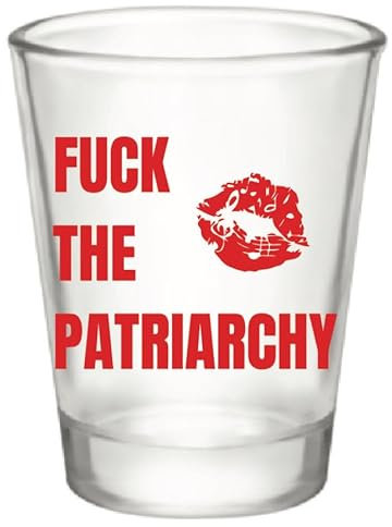 GO FROZEN Inspiriert von Taylor Swift Schnapsglas/Tasse - F der Patriarchie-Taylor's Version, feministische Geschenke, rotes Lippen-Schnapsglas, 50 ml