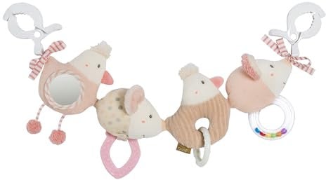 Fehn Kinderwagenkette feehnLAND – Mobile-Kette mit niedlichen Anhänger-Figuren zum flexiblen Aufhängen an Kinderwagen, Babyschale, Bettchen, Wiege, Spielbogen für Babys und Kleinkinder ab Geburt