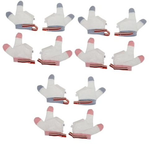 VICASKY 6paare Verstellbare Handschuhe Gegen Daumenlutschen Atmungsaktive Schutzhandschuhe Für Kleinkinder Sicherer Fingerschutz Für Mädchen Im Alter Von Jahren