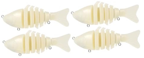 WOONEKY 2sets Realistische Unpainted Leere Bass Für Süßwasser Angeln 2 Stücke * 2